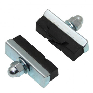 BRAKE PADS FOR URBAN BIKE- SYMETRIC NEWTON 40mm (1 PAIR ON CARD)