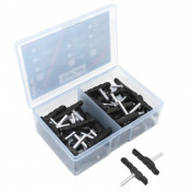 BRAKE PADS FOR MTB- SMOOTH STUD ASSYMETRIC- NEWTON 72mm BLACK (25 PAIRS IN BOX) 3700948073865