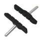 BRAKE PADS FOR MTB- SMOOTH STUD ASSYMETRIC- MARWI 70mm BLACK (1 PAIR) 8590966500048