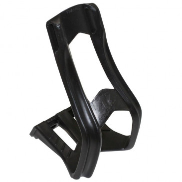 TOE CLIP- FOR MTB- ZEFAL RESIN BLACK M - FOR STRAPS (PAIR)