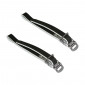 TOE CLIP STRAP- LEATHER BLACK (PAIR)