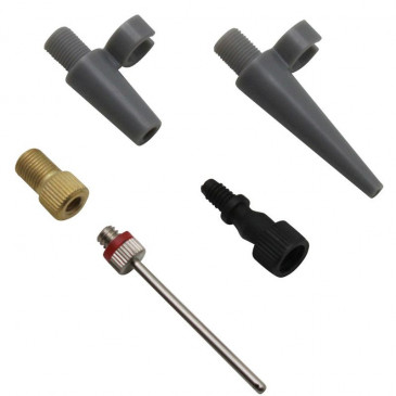 INFLATOR KIT ZEFAL UNIVERSAL (ENDS/NEEDLE FOR BALLOON/ADAPTORS) (5 PARTS KIT)