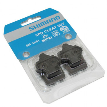 PEDAL CLEAT SHIMANO MTB SMS-H51 SPD "NO FLOAT" BLACK (PAIR)