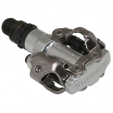 CLIP IN PEDAL FOR MTB- SHIMANO M520 SPD SILVER - WITH CLEATS (PAIR) 4524667060468