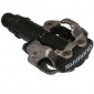 PEDALE VTT AUTOMATIQUE SHIMANO M520 SPD NOIR AVEC CALES (PAIRE) 4524667060475