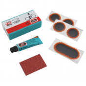 REPAIR KIT - FOR BICYCLE INNER TUBE- TIP TOP TT01 IN BOX (4 PATCHS F0 15mm + 1 PATCH F2 45x15mm + GLUE 3g + SANDING PAPER) WITH USER MANUAL (506 0007)