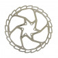 BRAKE DISC FOR MTB - 6 holes NEWTON BRAKCO COMPATIBLE SHIMANO AND MORE Ø 180mm SILVER 3700948070628