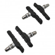 BRAKE PADS FOR MTB- THREADED STUD ASSYMETRIC- NEWTON 72mm BLACK (2 PAIRS) 3700948045299