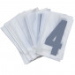 CHIFFRE PLAQUE PVC MOTO/SCOOTER 45mm 4 (VENDU PAR 10) 3700948121184