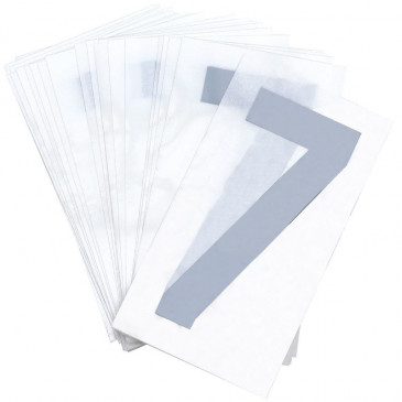 CHIFFRE PLAQUE PVC MOTO/SCOOTER 45mm 7 (VENDU PAR 10) 3700948121245