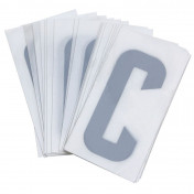 LETTRE PLAQUE PVC MOTO/SCOOTER 45mm C (VENDU PAR 10) 3700948121474