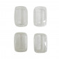 LENS FOR FLASHER FOR SCOOT MBK 50 STUNT 2004>2013/YAMAHA 50 SLIDER 2004>2013 FRONT+REAR TRANSPARENT (x4) -REPLAY 3700948031117