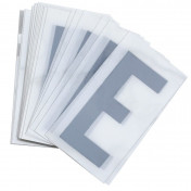 LETTRE PLAQUE PVC MOTO/SCOOTER 45mm E (VENDU PAR 10) 3700948121528