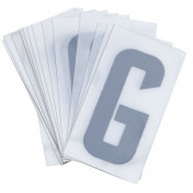 LETTRE PLAQUE PVC MOTO/SCOOTER 45mm G (VENDU PAR 10) 3700948121566