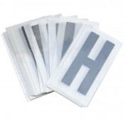 LETTRE PLAQUE PVC MOTO/SCOOTER 45mm H (VENDU PAR 10) 3700948121580