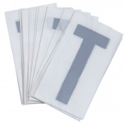 LETTRE PLAQUE PVC MOTO/SCOOTER 45mm T (VENDU PAR 10)