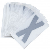 LETTRE PLAQUE PVC MOTO/SCOOTER 45mm X (VENDU PAR 10) 3700948121863