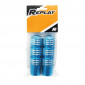 FOOTREST FOR MOPED REPLAY (FOR PILOT) - ROUND PROFILE - BLUE KNURLED ALUMINIUM- FOR PEUGEOT 103/MBK 51 (PAIR) 3700948038178