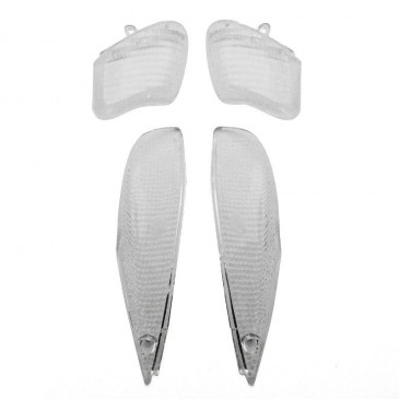 LENS FOR FLASHER FOR SCOOT MBK 50 BOOSTER NG 1999>/YAMAHA 50 BWS NG 1999> FRONT+REAR TRANSPARENT (x4) -REPLAY 3700948031056