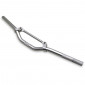 GUIDON SCOOT REPLAY STREET ALU ARGENT MAT L625MM AVEC BARRE DE RENFORT (H40MM SOUS BARRE) 3700948036525