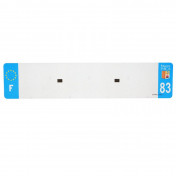 BANDE PLAQUE AUTO 520x110 POUR PVC VIERGE DEP. 83/EURO (VENDU A L'UNITE) 3700948118467