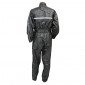 RAIN SUIT - ONE PIECE - ADX BLACK M (ADJUSTABLE WAIST+GUSSET WITH ZIP AND PRESS STUD FOR LOWER LEG SECTION + CARRYING BAG) TRANSPORT)