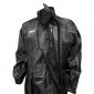 COMBINAISON DE PLUIE ADX NOIR XXL (CEINTURE D'AJUSTEMENT + SOUFFLET AVEC ZIP ET PRESSIONS AU PIED + SAC DE TRANSPORT) 3700948013311
