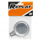 DISC HOLDER FOR INSURANCE CARD - REPLAY - PLASTIC - CHROME