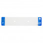 PLASTIC STRIP FOR BLANK PVC LICENSE PLATE (CAR FORMAT 520X110)-DEPT 01/EUROPE (SOLD PER UNIT)