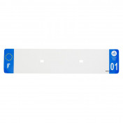 BANDE PLAQUE AUTO 520x110 POUR PVC VIERGE DEP. 01/EURO (VENDU A L'UNITE) 3700948117651