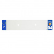 BANDE PLAQUE AUTO 520x110 POUR PVC VIERGE DEP. 04/EURO (VENDU A L'UNITE) 3700948117682
