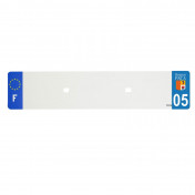 BANDE PLAQUE AUTO 520x110 POUR PVC VIERGE DEP. 05/EURO (VENDU A L'UNITE) 3700948117699