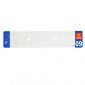 PLASTIC STRIP FOR BLANK PVC LICENSE PLATE (CAR FORMAT 520X110)-DEPT 09/EUROPE (SOLD PER UNIT)