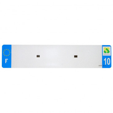 BANDE PLAQUE AUTO 520x110 POUR PVC VIERGE DEP. 10/EURO (VENDU A L'UNITE)