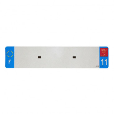 BANDE PLAQUE AUTO 520x110 POUR PVC VIERGE DEP. 11/EURO (VENDU A L'UNITE)