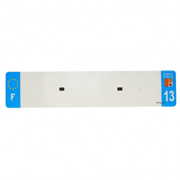 BANDE PLAQUE AUTO 520x110 POUR PVC VIERGE DEP. 13/EURO (VENDU A L'UNITE)