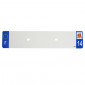 PLASTIC STRIP FOR BLANK PVC LICENSE PLATE (CAR FORMAT 520X110)-DEPT 14/EUROPE (SOLD PER UNIT)