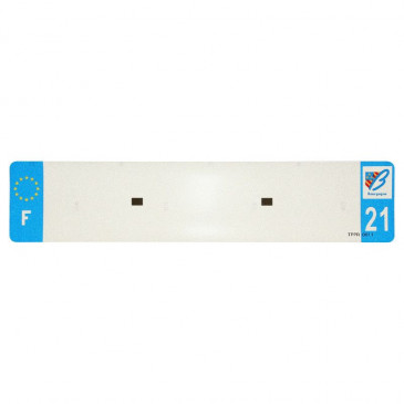 BANDE PLAQUE AUTO 520x110 POUR PVC VIERGE DEP. 21/EURO (VENDU A L'UNITE)