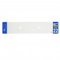 PLASTIC STRIP FOR BLANK PVC LICENSE PLATE (CAR FORMAT 520X110)-DEPT 22/EUROPE (SOLD PER UNIT)