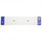 PLASTIC STRIP FOR BLANK PVC LICENSE PLATE (CAR FORMAT 520X110)-DEPT 23/EUROPE (SOLD PER UNIT)