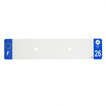 BANDE PLAQUE AUTO 520x110 POUR PVC VIERGE DEP. 26/EURO (VENDU A L'UNITE)