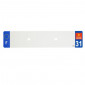 PLASTIC STRIP FOR BLANK PVC LICENSE PLATE (CAR FORMAT 520X110)-DEPT 31/EUROPE (SOLD PER UNIT)