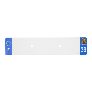 BANDE PLAQUE AUTO 520x110 POUR PVC VIERGE DEP. 39/EURO (VENDU A L'UNITE)