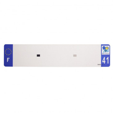 BANDE PLAQUE AUTO 520x110 POUR PVC VIERGE DEP. 41/EURO (VENDU A L'UNITE)