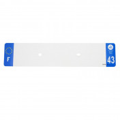 BANDE PLAQUE AUTO 520x110 POUR PVC VIERGE DEP. 43/EURO (VENDU A L'UNITE) 3700948118061