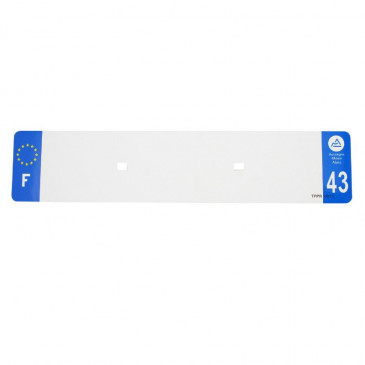 PLASTIC STRIP FOR BLANK PVC LICENSE PLATE (CAR FORMAT 520X110)-DEPT 43/EUROPE (SOLD PER UNIT)