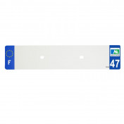 PLASTIC STRIP FOR BLANK PVC LICENSE PLATE (CAR FORMAT 520X110)-DEPT 47/EUROPE (SOLD PER UNIT) 3700948118108