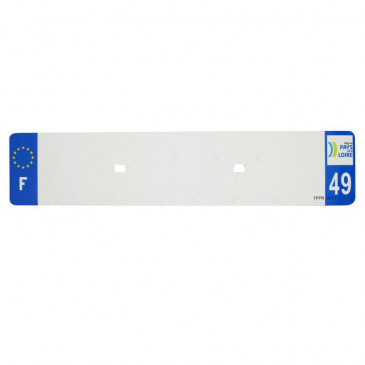 BANDE PLAQUE AUTO 520x110 POUR PVC VIERGE DEP. 49/EURO (VENDU A L'UNITE) 3700948118122
