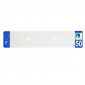 PLASTIC STRIP FOR BLANK PVC LICENSE PLATE (CAR FORMAT 520X110)-DEPT 50/EUROPE (SOLD PER UNIT)