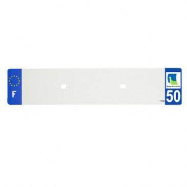 BANDE PLAQUE AUTO 520x110 POUR PVC VIERGE DEP. 50/EURO (VENDU A L'UNITE)